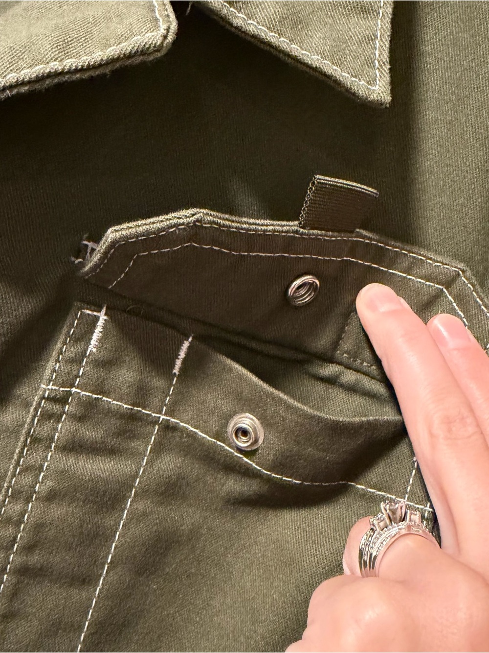 Dickies “Vale” Olive Green Shortalls / Romper SMALL - Picture 5 of 6